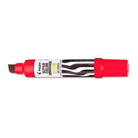 Pilot Pilot Jumbo Refillable Permanent Marker, Chisel Tip, Red 45300